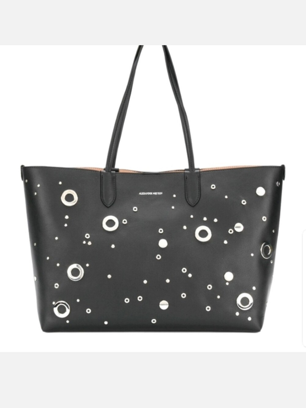 Alexander McQueen Black Studded Leather Tote